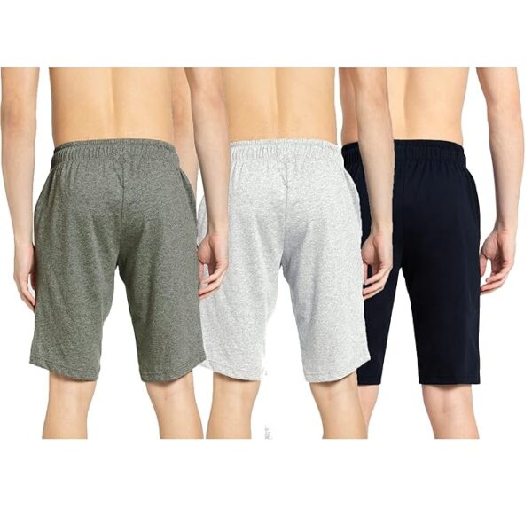 KART BLACK Plus Sizes Men's Cotton Knee length Shorts(M,L,XL,XXL,3XL,4XL,5XL shorts) | Casual and Night Wear Mens Shorts - Image 2