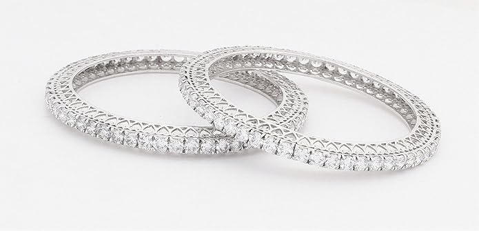 LBV Swarovski 925 Sterling Silver Bangles for Women - Image 2