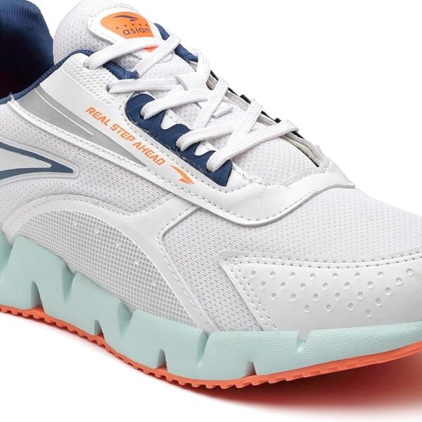 ASIAN Men's ZIGZAG-02 Sport Running,Walking,Gym Shoes with Cushioning Material,Extra Jump Lightweight Shoes TPR Outsole with Memory Foam Insole Casual Shoes for Men's & Boy's - Image 4