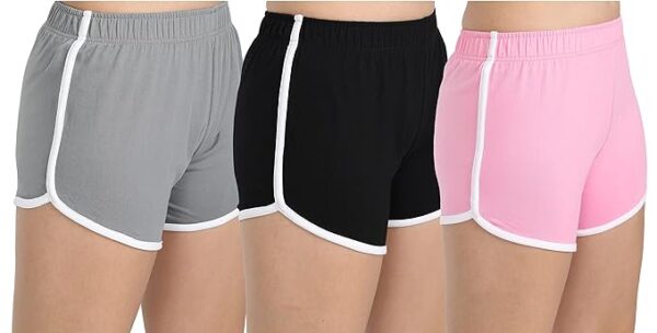 fasla Women's Cotton Shorts Pack of 3