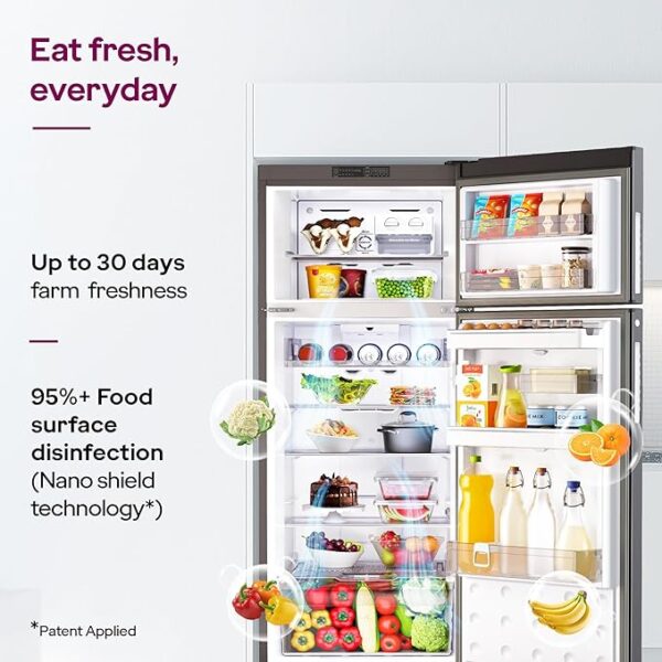 Godrej 308 L 2 Star Fully Convertible 4-in-1, Nano Shield Technology Inverter Frost Free Double Door Vibe Refrigerator (RF EON 331B RCIT MT BK, Matt Black) - Image 5