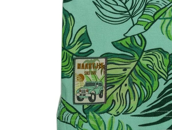 Boys Regular Fit Polo T-Shirt – Trendy Forest Print Casual Wear with Classic Collar & Short Sleeves (Green) - Image 6