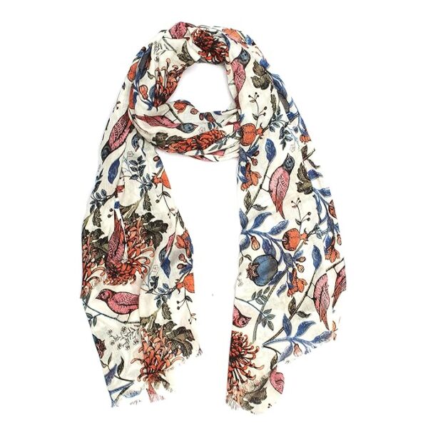 bratkrok Women's Stylish Floral Printed Rayon Scarf/Scarves/Stole For Summers