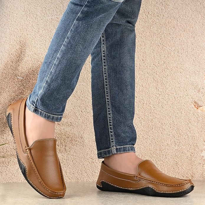 Centrino Loafer for Men | Premium Slip-On Loafers | Stylish & Comfortable with Soft Cushioned Insole | Versatile, Durable & Fashionable Footwear |Hand-Stitched Design for Trendy (9707) - Image 7