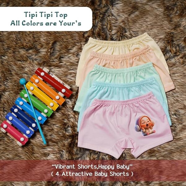 Newborn Baby Girl & Boy Soft Breathable Regular Fit Panties| Underwear| Innerwear| Bloomer| Bottoms Combo - Image 6