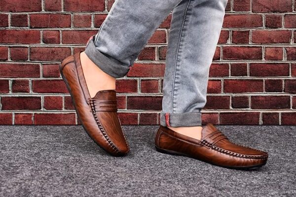 Karaddi Loafer for Men's Shoes Tan Brown Black Shoe for Men Casual - Image 5