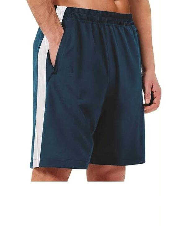 BLUE STAR SHARK Athletic Sports Short || Shorts for Men with Zip Pockets ||Quick Dry || Lightweight Activewear Shorts - Image 3