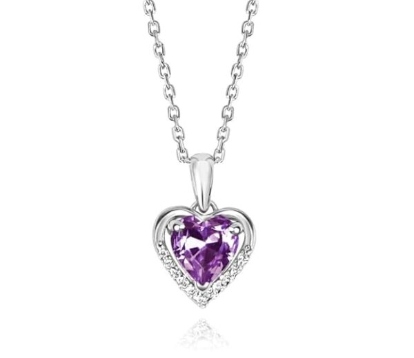 SILVERTOWN 925 Silver Jewellery | Gifts for Women & Girls | Wedding Gifts | Silver Heart Pendant Necklace for Women with Chain - Image 3