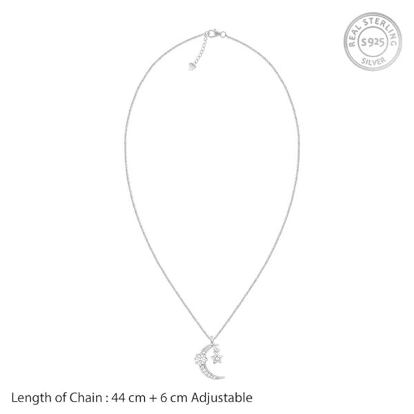 GIVA 925 Silver Selene Pendant With Link Chain| Necklace to Gift Women & Girls | With Certificate of Authenticity and 925 Stamp | 6 Months Warranty* - Image 4