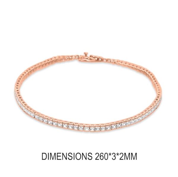 925 Silver Anklet With Zircon Stone for Women | Trendy Flexible Silver Payal (Anklets) in Pure 92.5 | Wedding Jewellery - Image 2