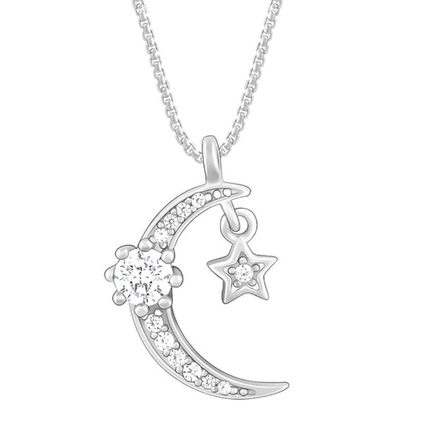 GIVA 925 Silver Selene Pendant With Link Chain| Necklace to Gift Women & Girls | With Certificate of Authenticity and 925 Stamp | 6 Months Warranty*