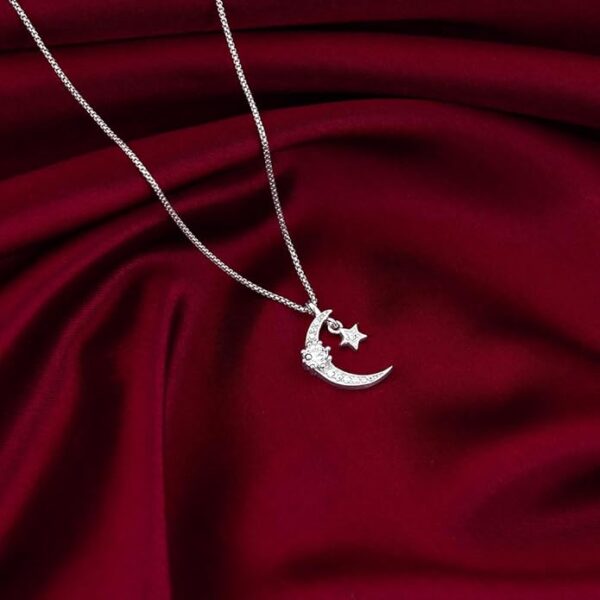 GIVA 925 Silver Selene Pendant With Link Chain| Necklace to Gift Women & Girls | With Certificate of Authenticity and 925 Stamp | 6 Months Warranty* - Image 2