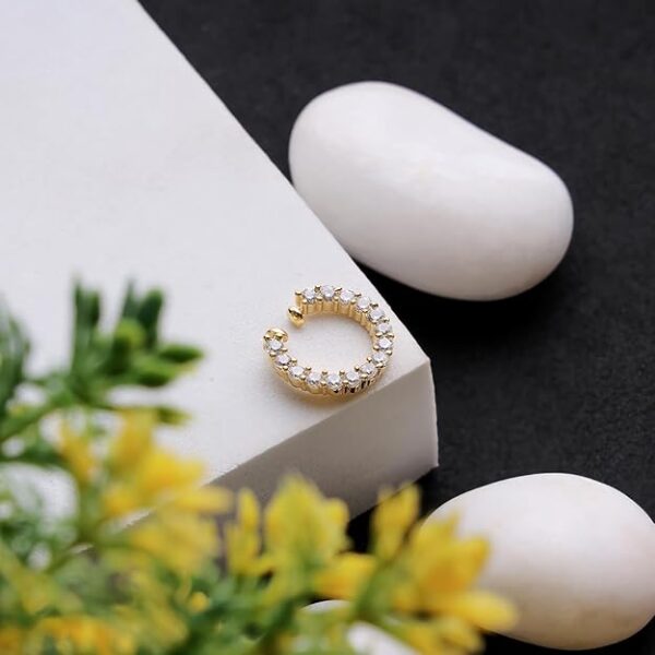 Mali Fionna Stylish AD Nose pin for Women & Girls - Image 4