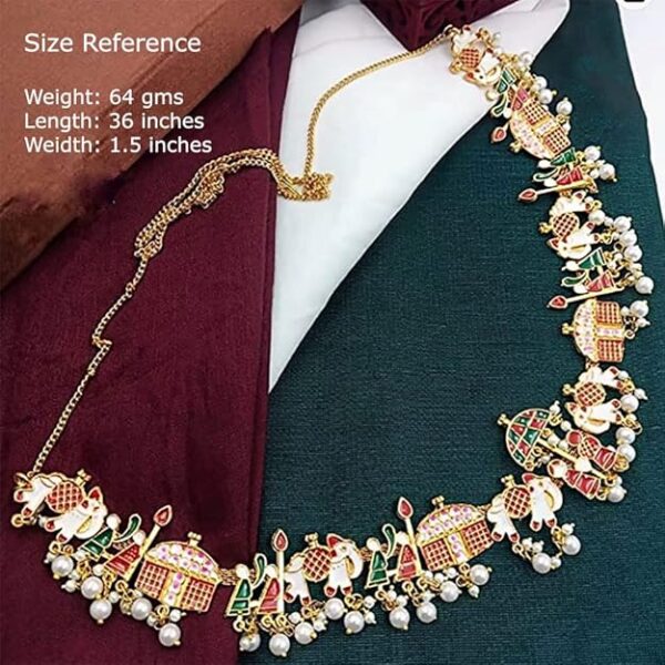 Fuschianet Accessories Doli Barat Meenakari Wedding Jewellery for Brides, Women and Girls - Image 2