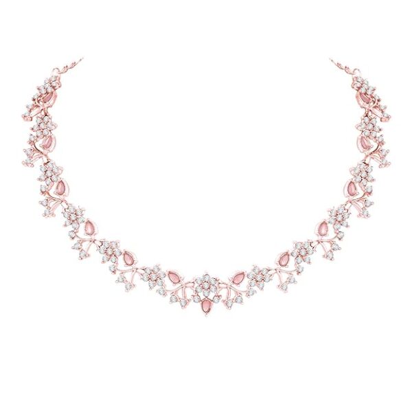 Atasi International American Diamond AD with Colorful Crystal Necklace Jewellery Set for Women/Girls | Perfect for Weddings, Parties & Festive Occasions - Image 5
