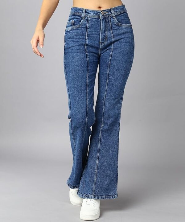 Nifty Women's Denim Wide Leg Jeans - Image 6